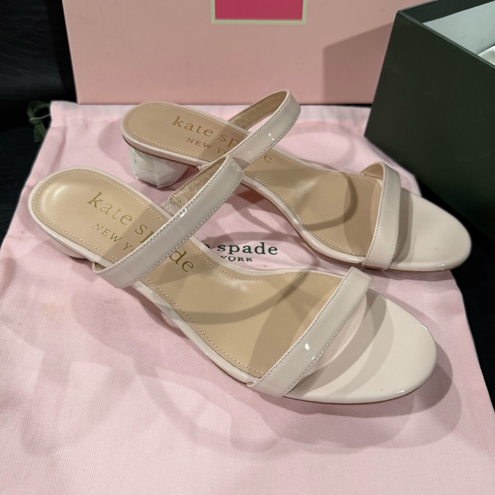NIB Kate Spade NY Palm Springs Slide Sandals in Pale Dogwood - 8.5 - Picture 2 of 9